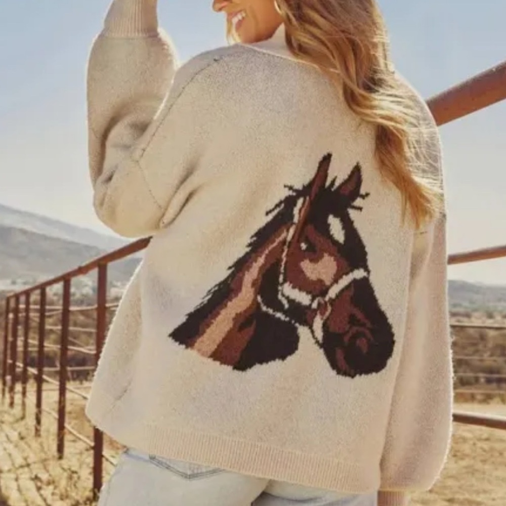 Horse Cardigan - Picture 1 of 1